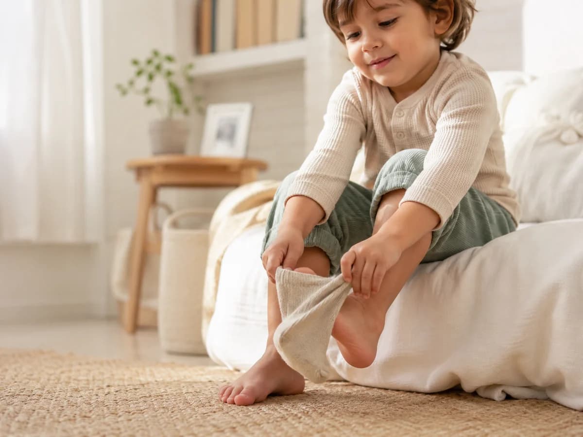 Productos Maytkare para el cuidado diario de los pies de niñas y niños
