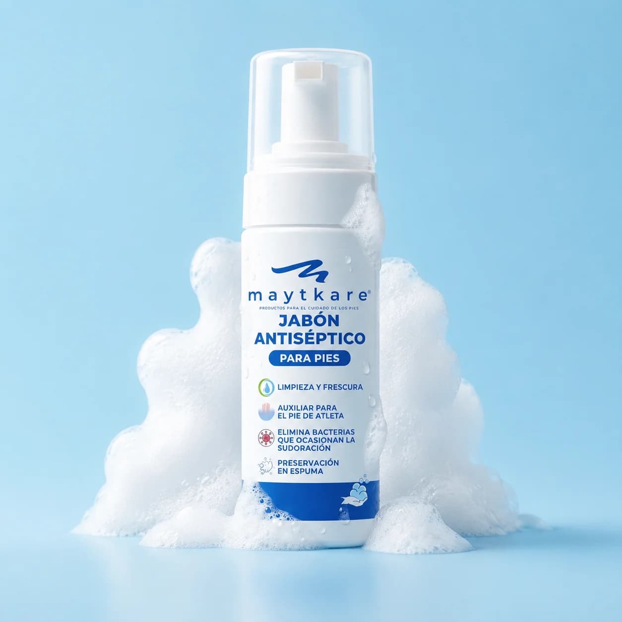 Jabón Antiséptico en Espuma Maytkare 150 ml