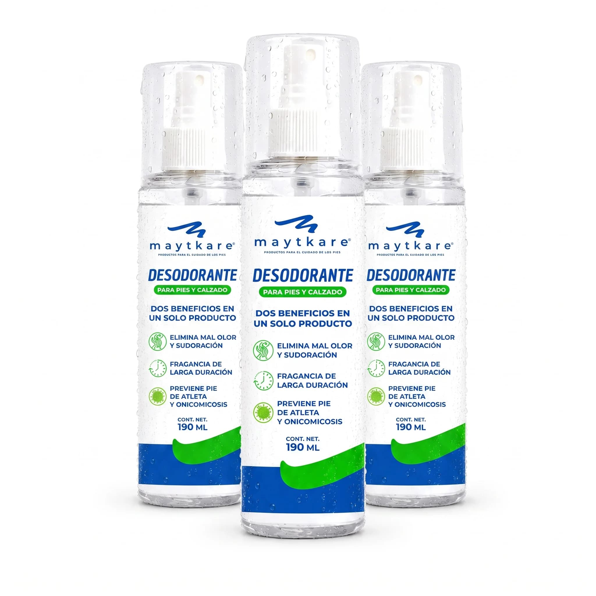 Pack Control Olor Maytkare — 3 Desodorantes para Pies y Calzado 190 ml